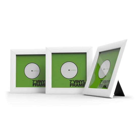 GLORIOUS VINYL FRAME SET 7" WHITE - Pack de 3 cadres vinyles - Blanc