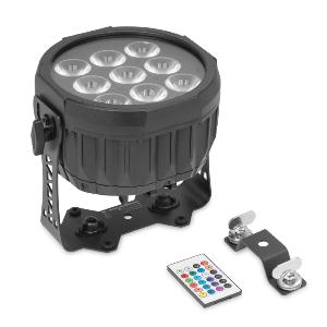 BEAMZ - PAR à LED sur batterie, 9 x 20 W RGBALC, DMX, étanche IP65
