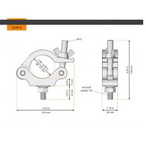 GLOBAL TRUSS 5035-2 - Collier 49-51mm 300kg