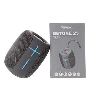 YOURBAN GETONE 25 GREY - Enceinte Nomade Bluetooth Compacte - Couleur Grise