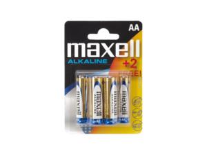 Blister de 4 piles LR06 MAXELL 1.5 Volts Alcaline AAA 0% de mercure