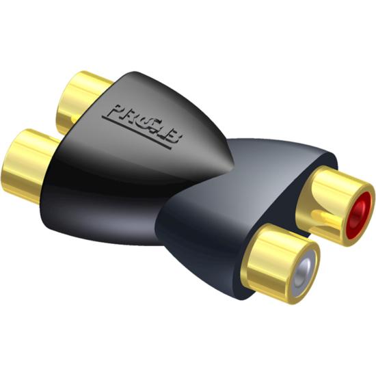 PROCAB - CLP108 - Adaptateur 2 x RCA / Cinch femelle à 2 x RCA / Cinch femelle