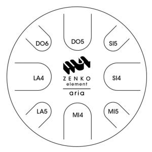 METAL SOUNDS ZENKO ELEMENT - Steel tongue drum - aria