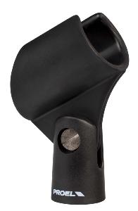 Proel APM25 - Pince micro en ABS, Ø 31 - 35 mm, double filetage 3/8" et 5/8"