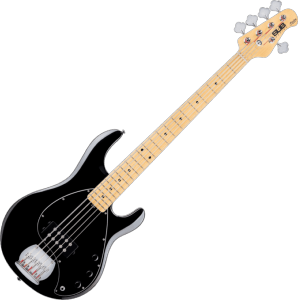 STERLING BY MUSIC MAN GSU RAY5-BK-M1 - Stingray5 - Black - 5 cordes