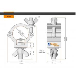 GLOBAL TRUSS 5036 - collier 32-35mm 75 kg