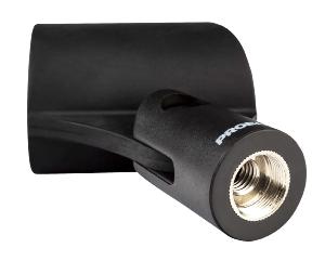 Proel APM25 - Pince micro en ABS, Ø 31 - 35 mm, double filetage 3/8" et 5/8"