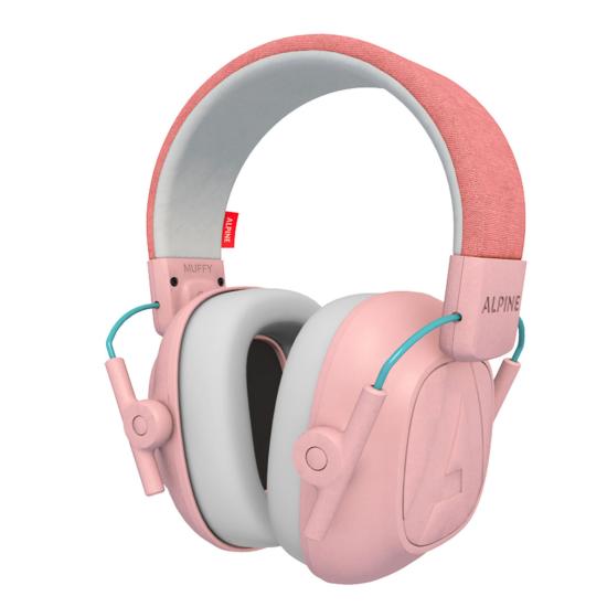 ALPINE - CASQUE DE PROTECTION MUFFY KIDS ROSE