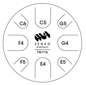 METAL SOUNDS ZENKO ELEMENT - Steel Tongue Drum -Terra