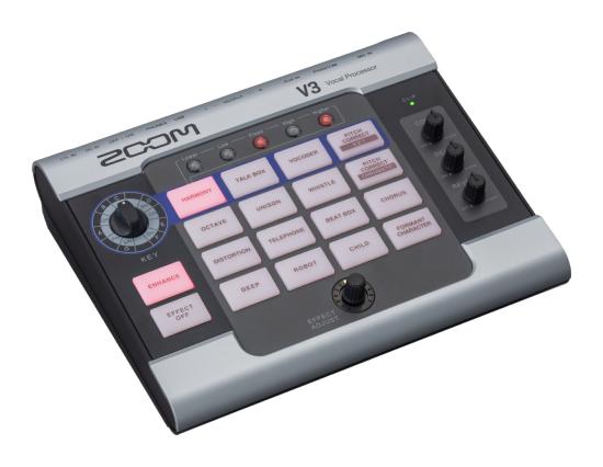 ZOOM V3 - Processeur Vocal Multi effets